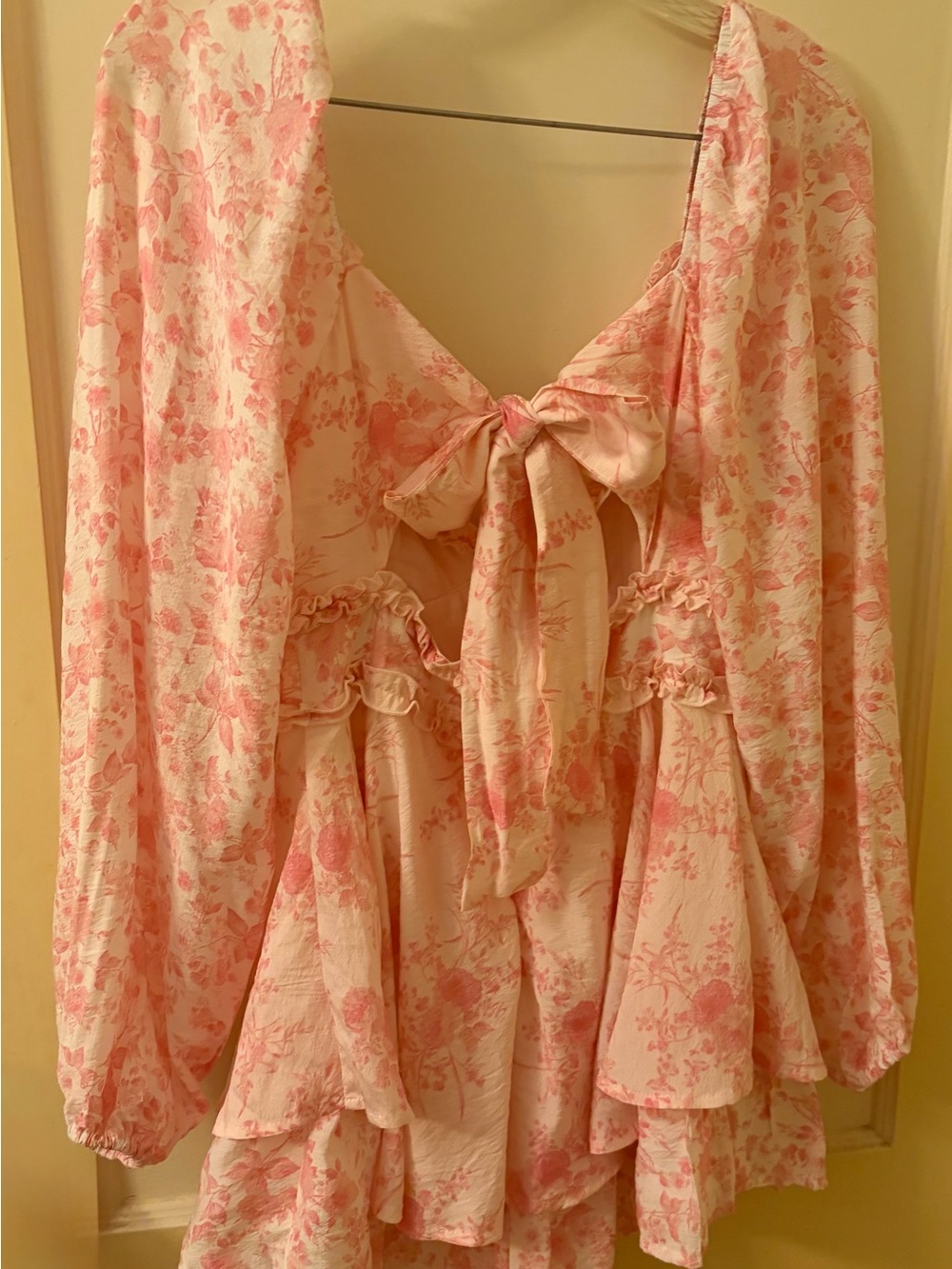 Altar'd State Pink Floral Romper - Picture 7 of 12